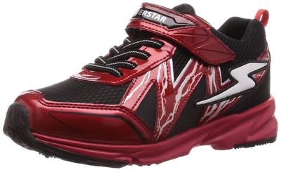 For Both Rain and Cm [Superstar] Sneakers, Waterproof, Wide, 3E, 16-25cm, 0.5cm, Boys, Kids, Shine, SS, J7109AZ, Red, 20.0