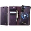 For Samsung Galaxy S22+ 5G Case CASEME C49 Compatible with MagSafe RFID Blocking Detachable Wallet Leather Phone Cover