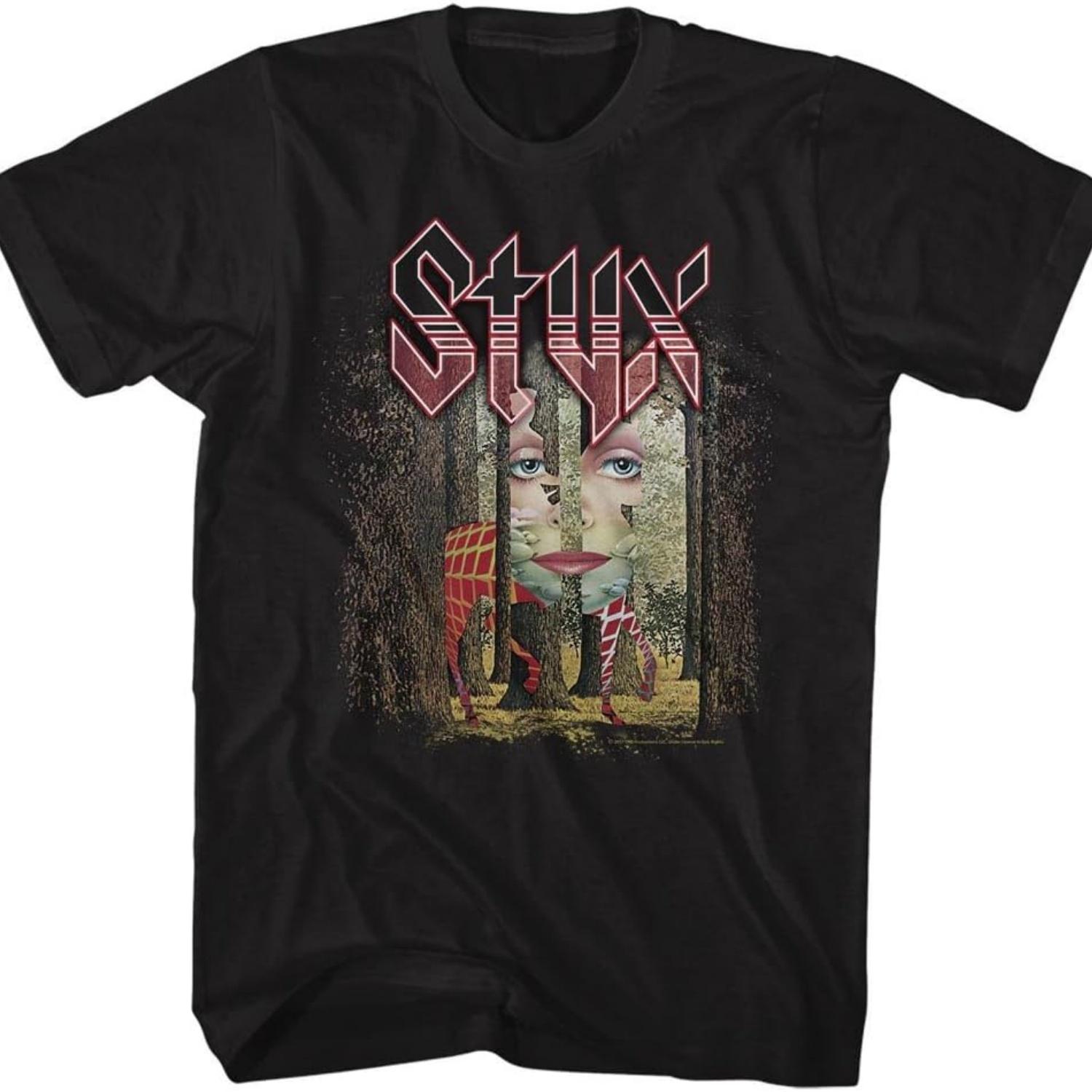

American Classics Styx The Grand Illusion Black Adult T-Shirt Tee XXXXXL чёрный