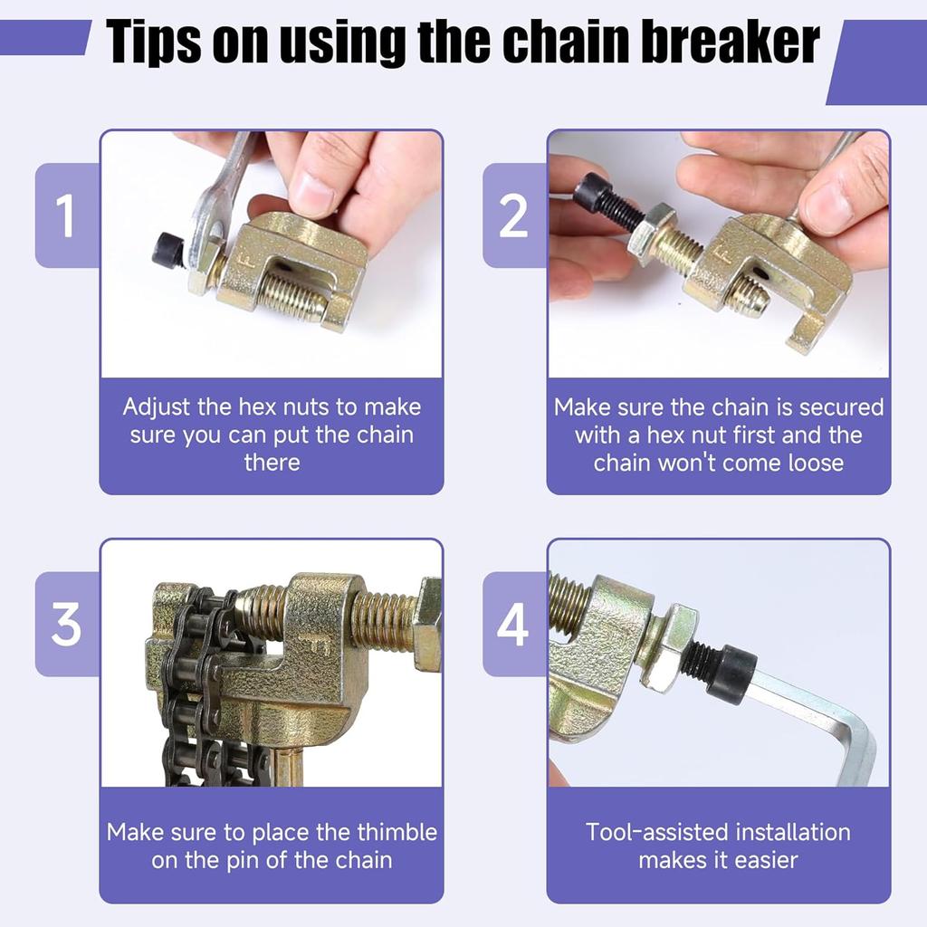 35 Roller Chain 3 Feet 95 Links With Chain Breaker Replacement For Go Kart Cart Mini Bike Bicycle Dirt Bike Motorcycles Powersports Accessories Parts