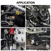 2 Pcs Universal AN4 AN6 AN8 AN10 Straight 0 45 90 180 Deg Aluminum Swivel Hose End Fitting Adapter For Oil Fuel CPE Line Black