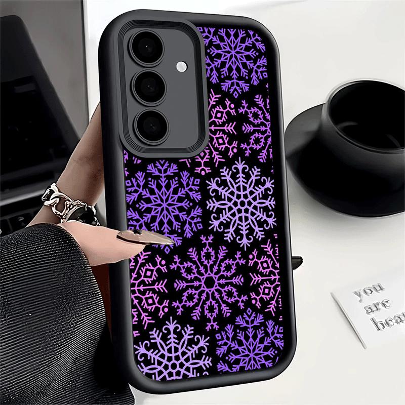 Phone Case for Samsung Galaxy S26 S25 Ultra S24 FE Snow Snowflake Winter Cold Shell S23 Plus S22 + S21 S20 5G Soft Silicone Fund