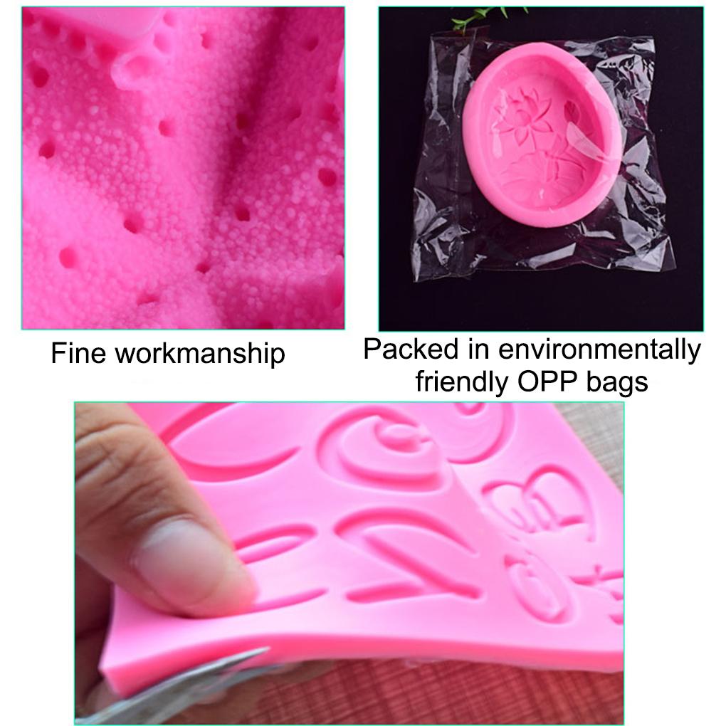 Silikonformen Exquisite Backform Schleifenmuster Bequeme Einzigartige Süßigkeitenformen Machen Zubehör für Heim Bäckerei Verwendung