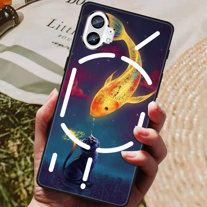 Hülle für Nothing Phone 1 One Phone1 (1) Hülle Schwarz Stoßfest Weiches TPU Schutzhüllen für Nothing Phone 2 two (2) (1) Stoßstange