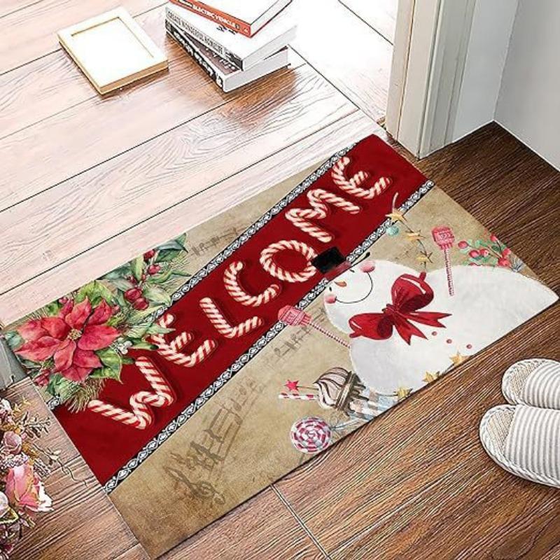 

Diatom Mud Mat Christmas Entrance Moisture-wicking Non-slip Foot Mat Home Entrance Door Mat Durable Durable Useful 40 * 60cm