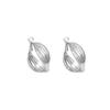 Retro European-American Large Twisted Metal Hoop Earrings for Women