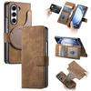 Case for Samsung Z Fold 7 6 5 4 3 Magnetic 2-in-1 Flip Cover with Card Slot and Drop Protection Tough Case Shock Proof Plain