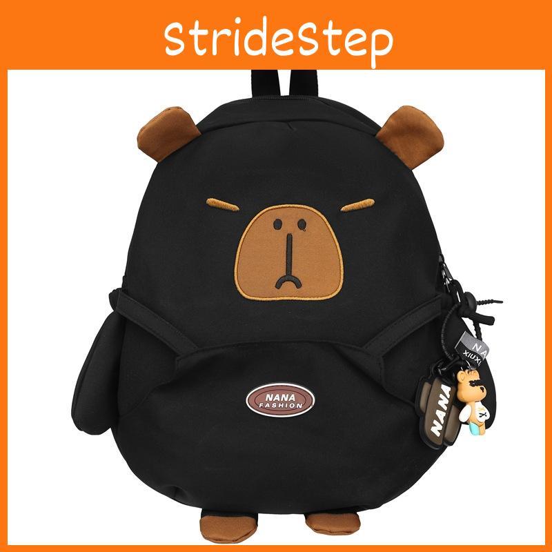 Capybara Student Backpack Class Bag Waterproof Capacity Large Partition Storage