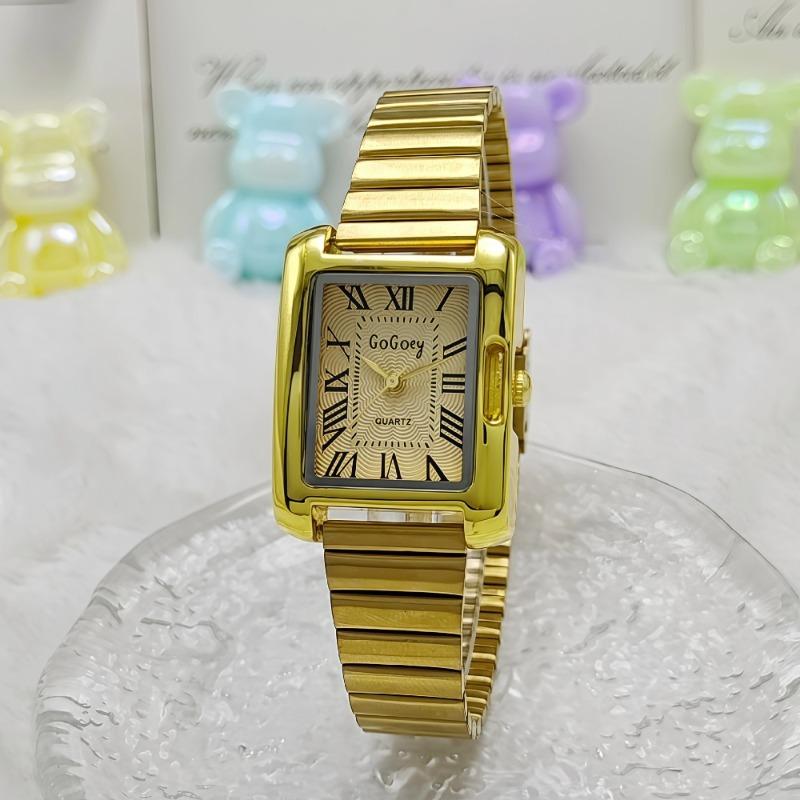 Famous Women Quartz Watch Fashion Roman Dial Watches Length-adjustable Steel Strap Wristwatch Luxury Gifts Relojes Para Mujer