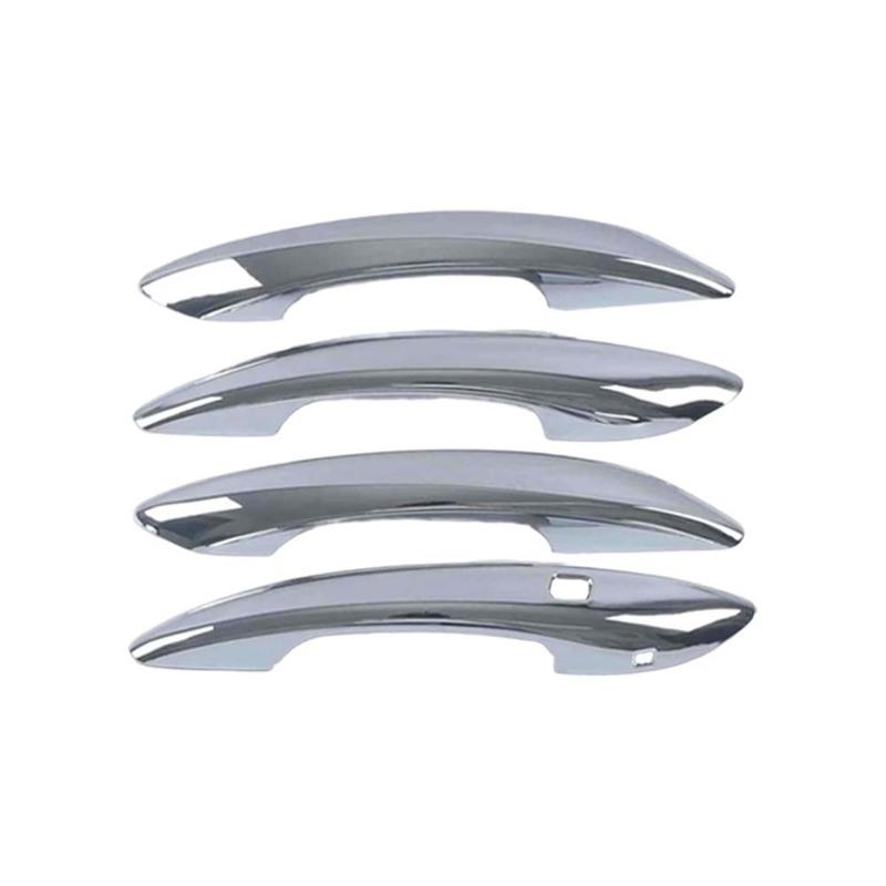 Car Decoration Door Handle Cover For Hyundai Sonata - Carbon Fiber Silver Cars Accessories Styling Upgrade