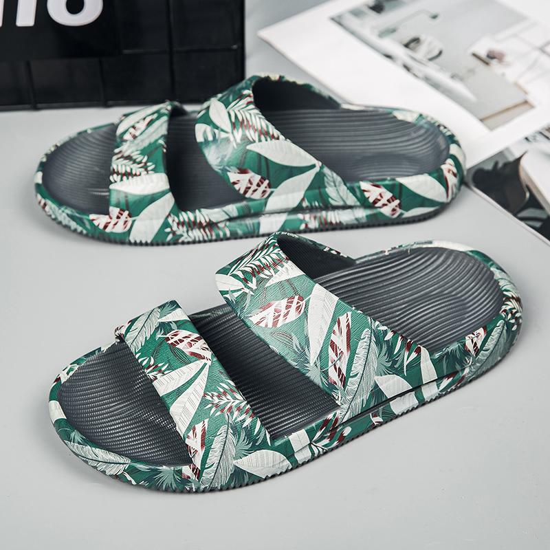 Fashion Living Room Slippers Walk Around Home Original Mens Slippers for Man Slides Shoes Mens Summer Sandals Flip Flop House Slipper