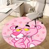 Pink Panther, Stoelmat Ronde Vloerkleed Kantoor Tapijt, Machine Wasbaar, Antislip, Geschikt voor Woonkamers, Slaapkamers