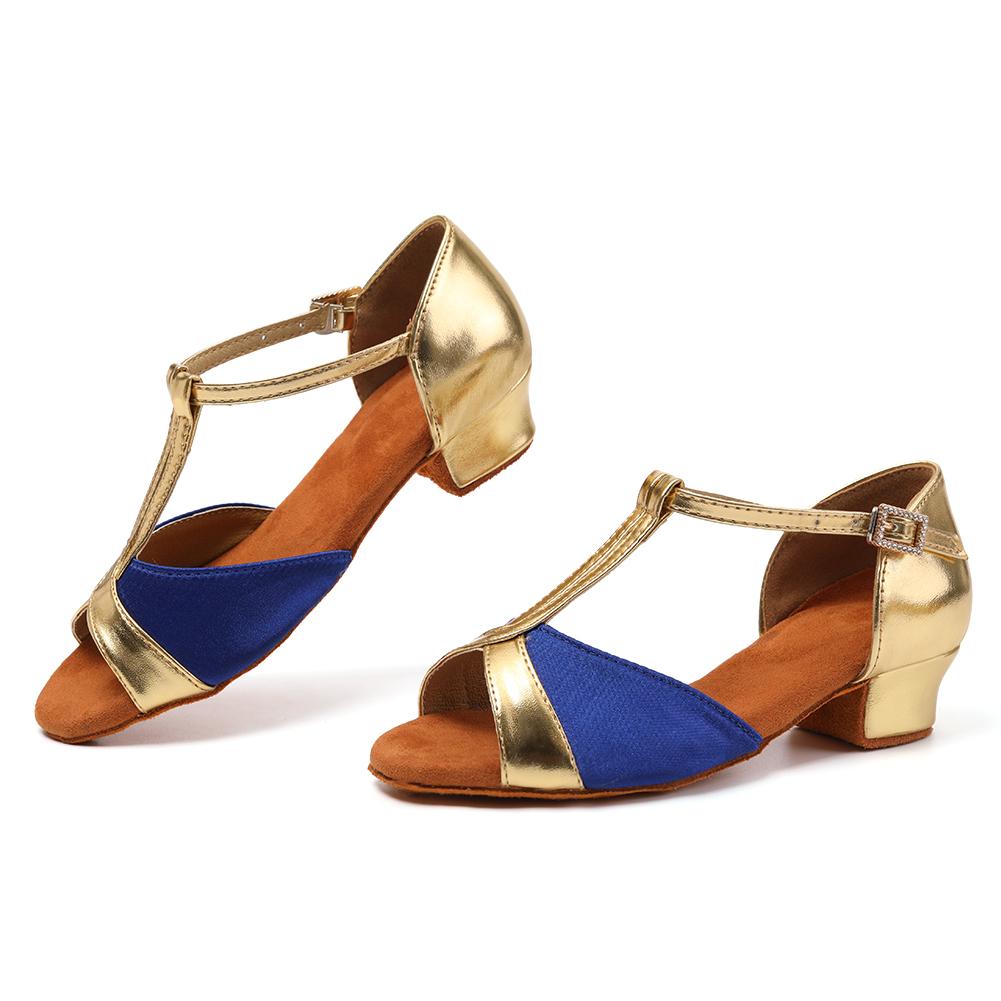 Tanzschuhe für Kinder/erwachsene Mädchen Frauen Lateinamerikanischer Tanz Tango Salsa Gesellschaftstanzschuhe 3,5 cm niedriger Absatz weiche Sohle