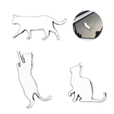 MAZERO Car Emblem Cat Sticker Cute Character Funny Cat Animal