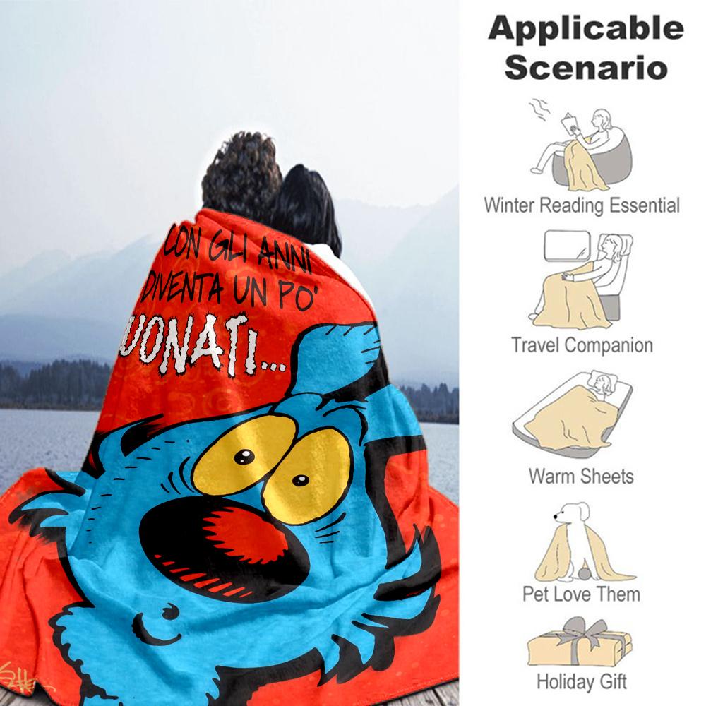 Lupo Alberto Blanket, High quality Comfortable for All Seasons, Home Decor, Warmth and Comfort