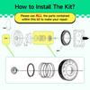 W10734521 Washer Clutch Kit Slider For W10006484 W10006494 W10275082 W10447975