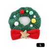 1Pc Christmas Dog Collar Christmas Plush Neck Scarf For Pet Plush Christmas Cat Collar Comfortable Adjustable Collars For Pet