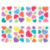 8 Sheets/Set Love Heart Window Cling PVC Reusable Colorful Valentine's Day Heart Shaped Electrostatic Glass Cling Decoration Sticker Decal Kit