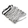 Synthetic Winch Rope Line Cable Tow Cord With Sheath Gray Light Weight