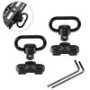 Support Pivotant pour Bretelle QD 1,25" Robuste à Détachement Rapide Bouton Poussoir Pivots pour Bretelle à Deux Points Pivotant à 360° Facile à Monter QD Sling2
