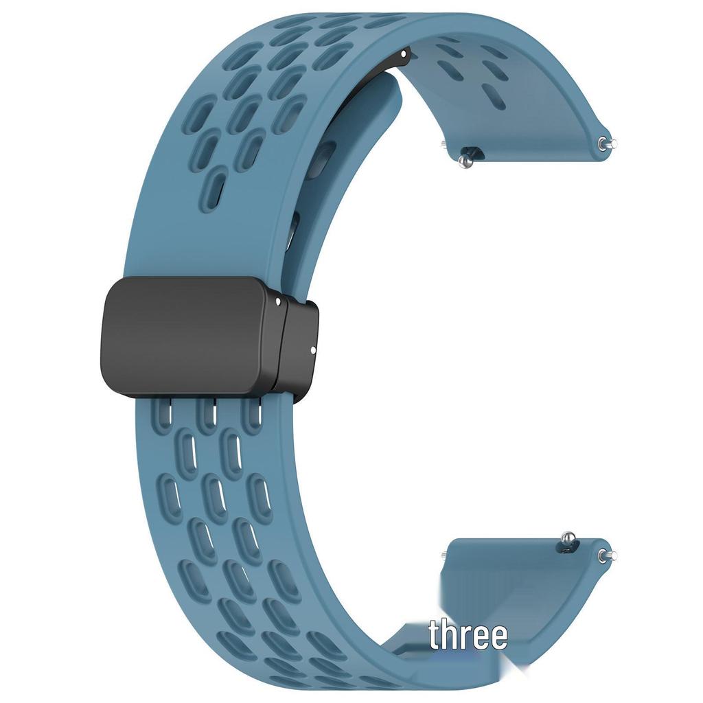 OPPO Watch X2/X1 Magnetisches Atmungsaktives Silikonarmband mit Faltschließe