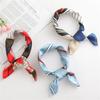 50x50 Square Scarf Hair Tie Band For Business Party Women Elegant Small Vintage Skinny Retro Head Neck Silk Satin Scarf Present