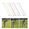 2 Pieces Golf Alignment Rods with Clear Tube Case Swing Guide Tool Portable Swing Training 122cm for Aiming Accessories