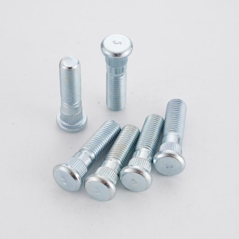 Pernos de Rueda de Coche M12x1.5 Longitud 48mm/43mm 12x 1.5mm Espárragos de Rueda y un Moleteado de 12.3mm