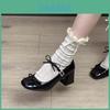 French Silver Mary Jane Shoes For Women Summer Elegant Low Heel Dress Footwear