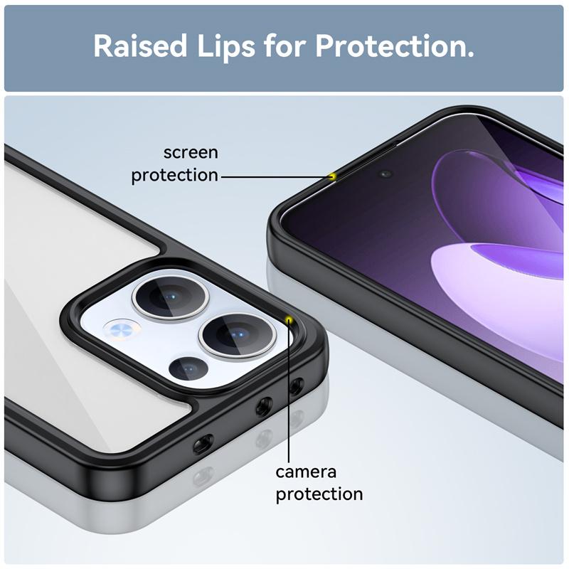Custodia Protettiva Colorata Trasparente in TPU per OPPO Reno 13 Pro 5G 13F 13FS Reno13 F FS Cover Protettiva Fundas Coque Capa