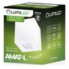 Surface-Mounted Halogen Spot Tube Movable Luminaire Amat-L Gu10 Square White