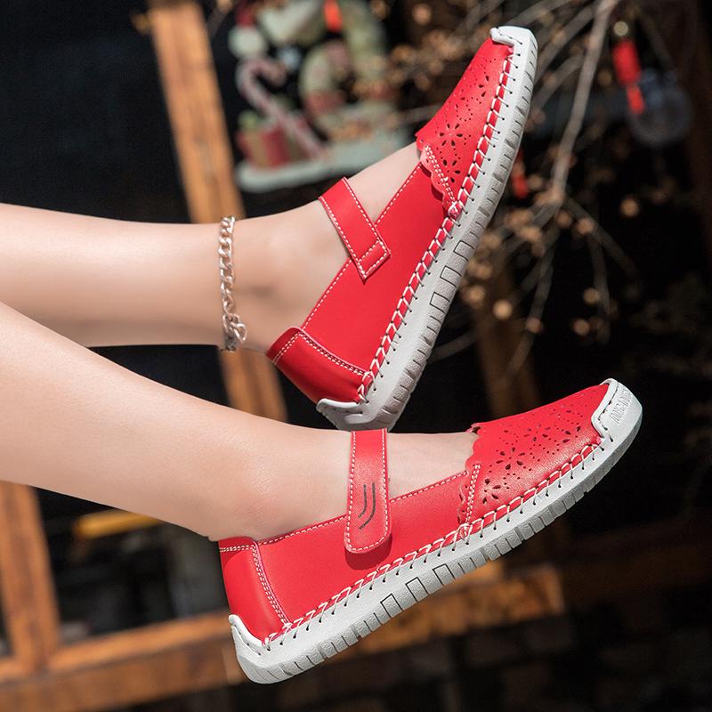 Women Sandals Summer Platform Breathable Shoes Year Leisure Mother Shoes Soft Bottom Fashion Platform Sandals Womens Shoes36-44