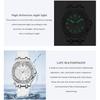 Damen Armbanduhr Luxus Diamant Wasserdicht Datum Leuchtend Damenuhr Gummiarmband