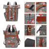 TOURBON Bicycle Bag, Backpack, Bike Rear Bag, Pannier Bag, Rear Carrier, Perfect for Commuting, School, Travel, Cycling, Backpack