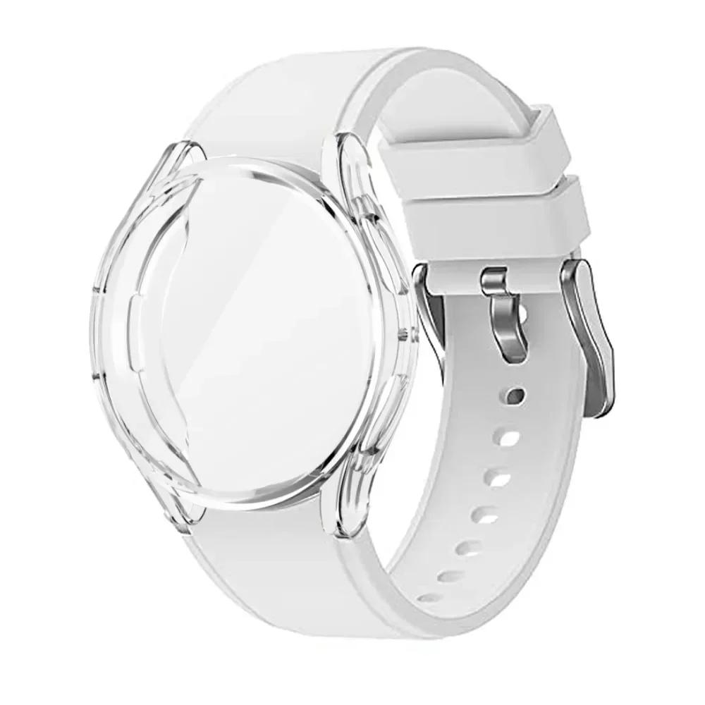 Case+Band for Samsung Galaxy Watch 4/5/6 40mm 44mm Protective Soft TPU Cover+Bracelet for Galaxy Watch 6 Classic 43mm 47mm Strap