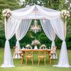 Tessuti 10 Colori per Tende a Soffitto Decorazione Matrimonio Tessuto Draping Chiffon Trasparente Decorazione Sale Ricevimento Cerimonia Nuziale