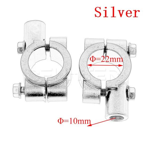 Motorcycle Rear View Mirrors Mount Clamp 2PCS 22mm 25mm Handlebar 8mm 10mm Thread Universal Rear Mirror Holder Adapter Bracket