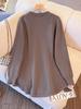 Plus Size Women's Winter Sweater: Round Neck, Long Sleeve, Fashion Base Layer (130-350 jin)