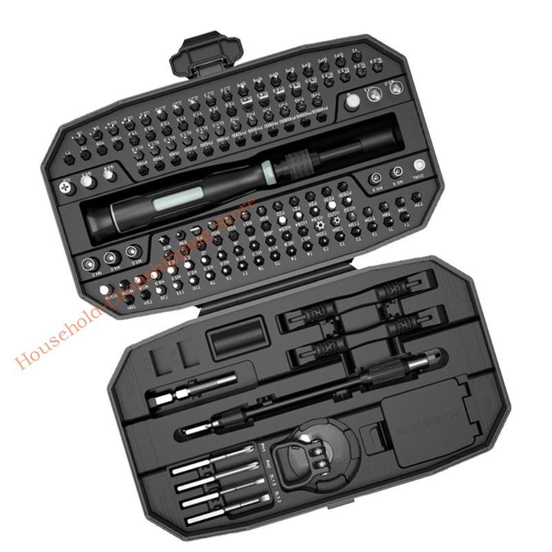 Professional Multifunctional Tool 152Pieces Screwdriver with Nonslip Grip for Home Maintenance Jewelry Watch Repair