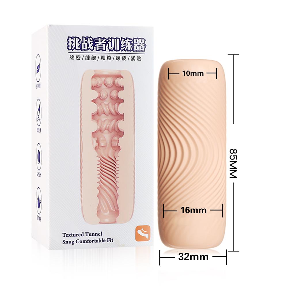 Portable TPE Male Masturbator Manual Glans Penis Trainer Adult Sex Toy for Men Masturbation Cup Intimate Gift Store Couples