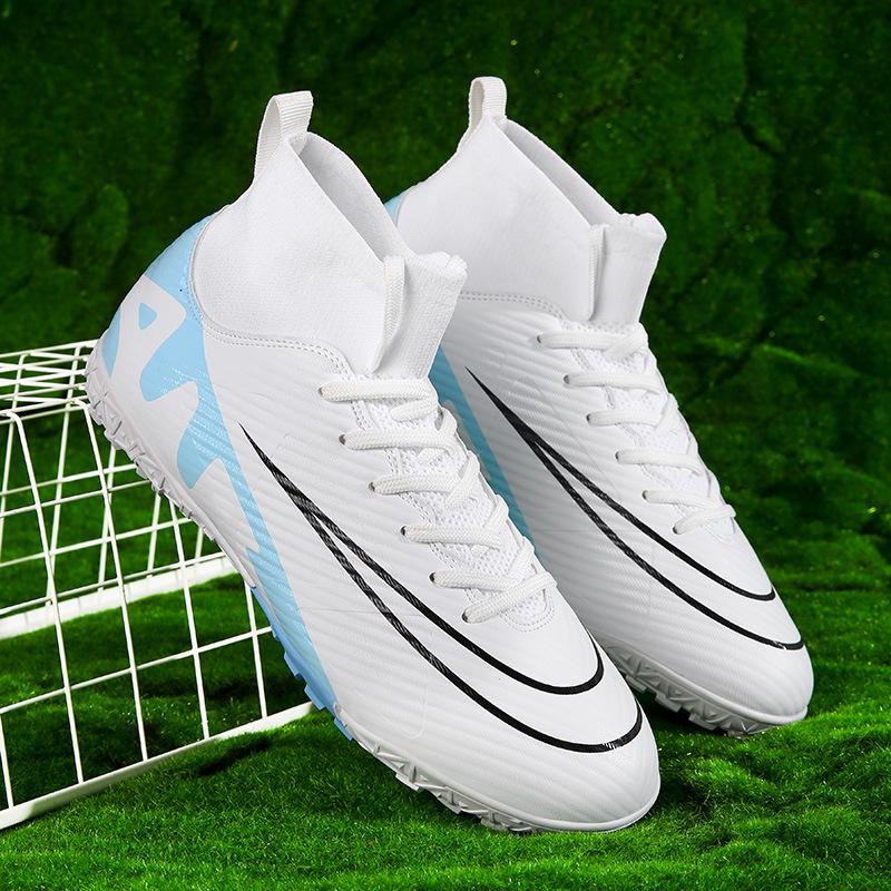 World Cup Football Shoes Men S High-Top Spikes Adult Youth Student Grass Game Training Shoes 35