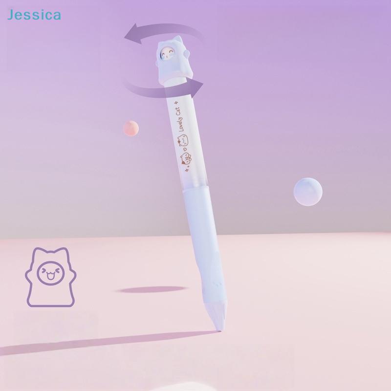 Kawaii Bear Cap Gel Pen – 1Pcs Cute Cartoon Bear Retractable 0.5mm Black Ink Pens for Students