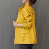 Women Autumn Winter Double Layer Windbreaker Stand Collar Long Sleeve Zipper Placket