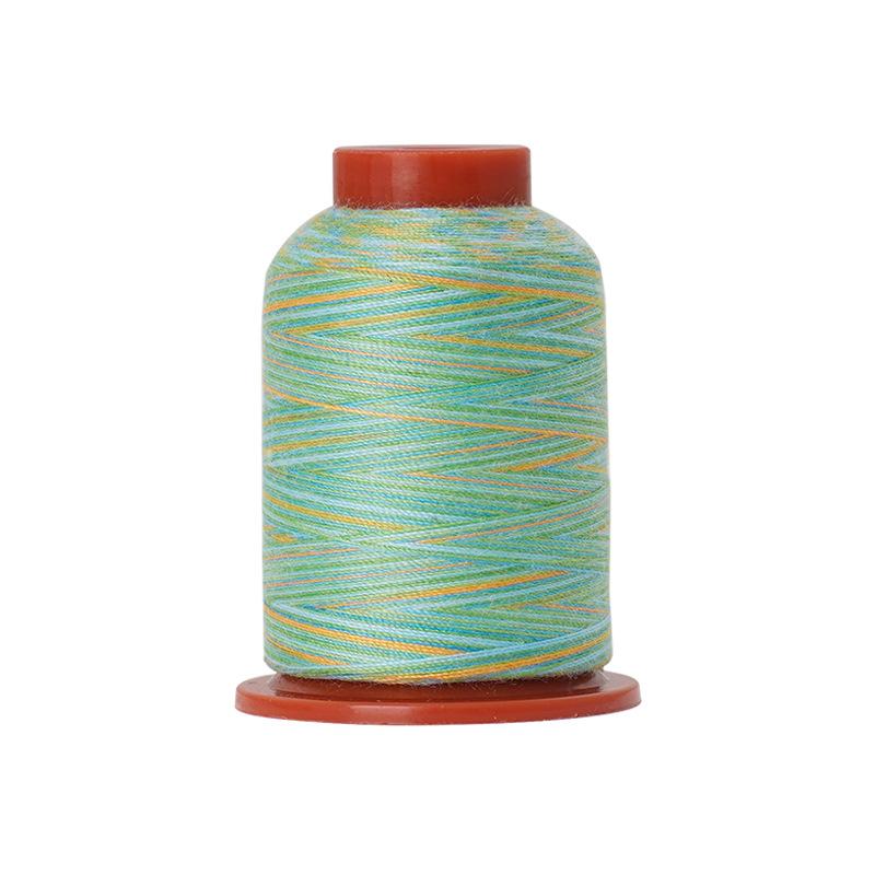 DIY Home Sewing Machine Thread Colorful Polyester Thread, Rainbow Small Roll Colorful Thread Hand Sewing Thread 402 Sewing Thread