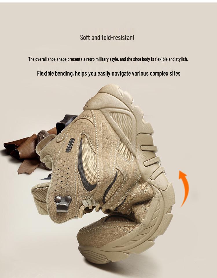 High-Top Outdoor Hiking Boots - Men's Large Size Martin Boots