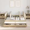 VidaXL Cadre de lit Sonoma Oak 140x200 cm 3335639