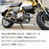 PHOENIX Monkey 125 Straight Short Muffler with Matte Full Exhaust Custom Motorcycle Bracket, Black, 2BJ-JB02, System, Parts, Silencer, Muffler,