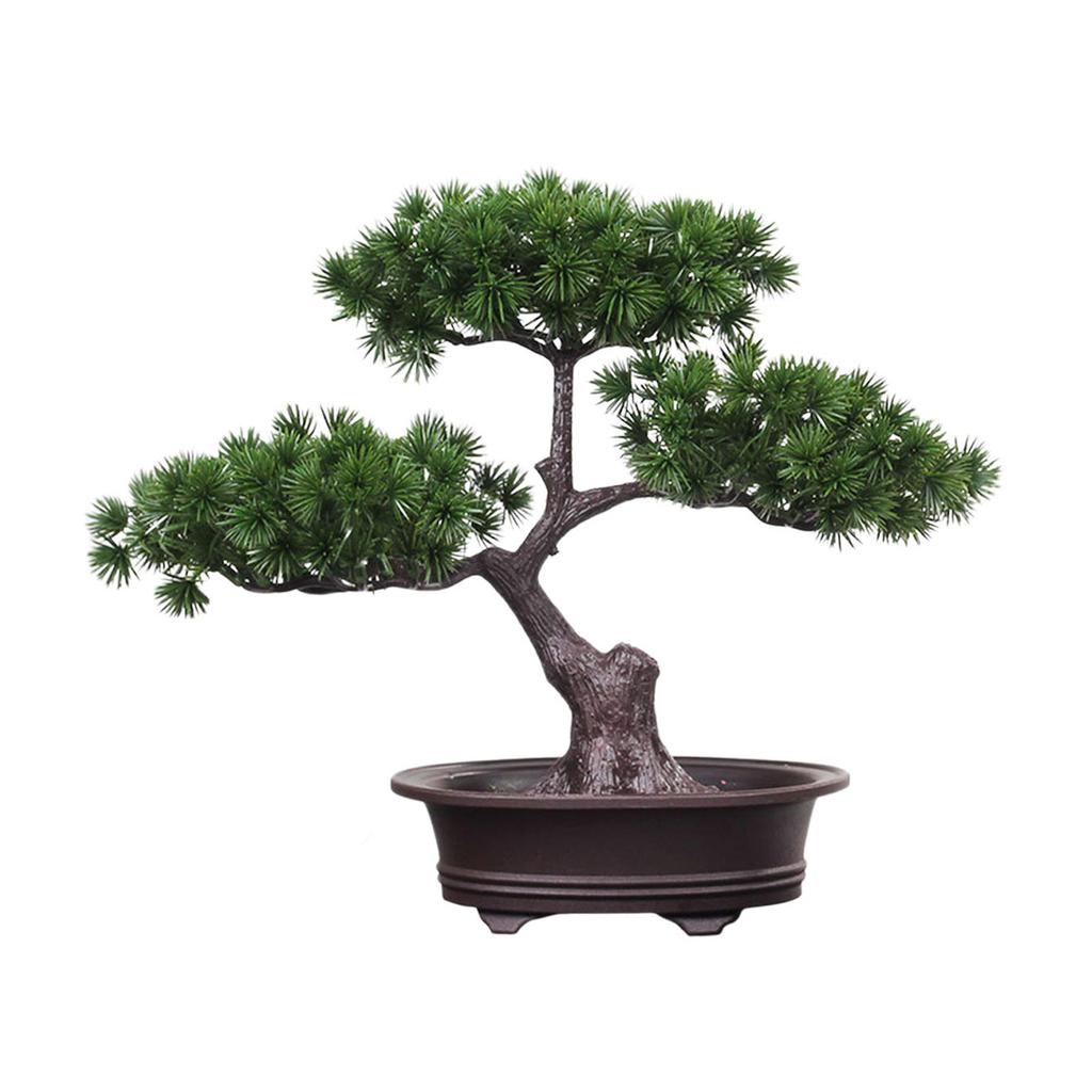 Modern Zen Artificial Tree Sculpture Plastic Designs Low Maintenance Home Ornament For Indoor Space