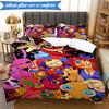 3PCS Colorful Digital Circus Bedding Set,Including 1pc Duvet Cover And 2pcs Pillowcases Perfect for Bedroom, Dormitory, Fan Christmas gift