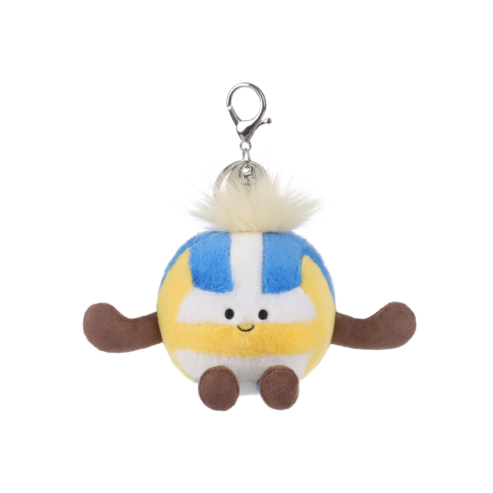 

Apricot Lamb Volleyball Cute Soft Keychain Plush Toy, Perfect for Boys and Girls, Fits Kids Backpacks and Purses, 8cm